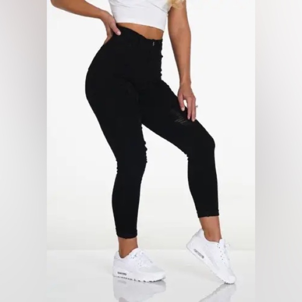 XS - NVGTN Black Navi Shape Ripped Skinny Jeans